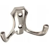 Gamet Dubbele Metalen Kledinghaak DW89 WP89 RVS - Inclusief Schroeven