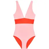 Mymarini - Women's Plungesuit - Badpak XL, roze