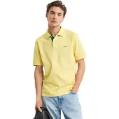 Gant gele polo met korte mouw
