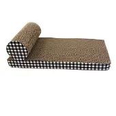 Happy pet tabby patch krabmat chaise lounge karton - 46x22x14 cm