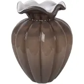 Clayre & Eef Vaas Ø 16x21 cm Bruin Glas