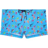 Hom Zwemshorts ' Swim Shorts Lido ' blauw / lichtblauw