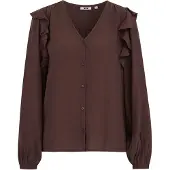 We fashion Blouse donkerbruin