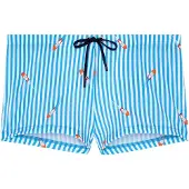 Hom Zwemshorts ' Swim Shorts Viareggio ' blauw / wit