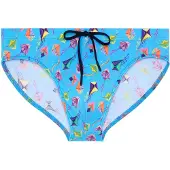 Hom Zwembroek ' Swim Mini Briefs Lido ' blauw / lichtblauw
