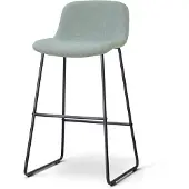 Nolon Nino-Mats barkruk saliegroen - zwart onderstel - 75 cm