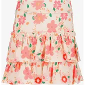TwoDay meisjes rok met bloemenprint creme maat 110/116