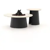 Cosi + 10% kassakorting | Cosidune lounge vuurtafelset ø 100cm (h: 40cm)/ø 55cm (h: 55cm)
