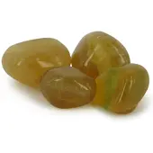 Spiru Trommelstenen Fluoriet Geel (20-40 mm) - 100 gram