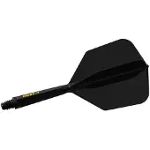 Cuesoul ROST 77 Solid Black Big Wing - Dart Flights