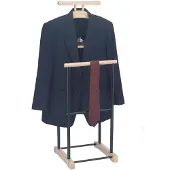 Idimex Kledingrek MEDINA met kleerhanger, broekhanger en opbergplank - zwart/eikenhoutdecor