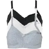 Bonprix Voedings bh zonder beugels (set van 3) met biologisch katoen maat 95