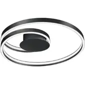 Cinque plafondlamp Ciola mat zwart