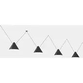 LedsC4 Super Attic Quadruple Hanglamp 1.25 m | Centered