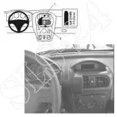 Brodit ProClip houder geschikt voor Opel Combo/ Corsa Center mount,