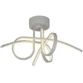 Searchlight LED plafondspot lamp chroom woonkamer verlichting armatuur gedraaid wit 47133