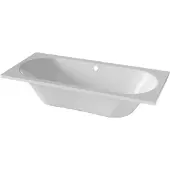 Luca Varess Rosala tweepersoons inbouwbad 180 x 80 cm acryl Glanzend Wit