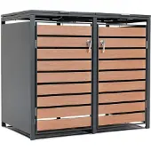 CoverTech Overdekking voor 2 afvalbakken 120l of 240l Bremen