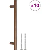 vidaXL Handvatten 10 st 160 mm roestvrij staal bronskleurig