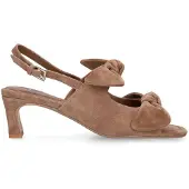 Manfield Bruine suède slingbacks | Maat 37