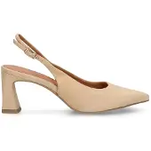 No Stress Beige suède slingbacks | Maat 38