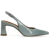 No Stress Blauwe lak slingbacks | Maat 38