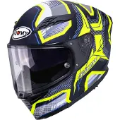 Suomy Stellar 2 Blackstar, integraalhelm ,Donkerblauw/Geel/Grijs ,XL