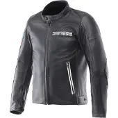 Dainese Leggenda, leren jas ,zwart/blauw/rood ,58