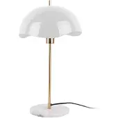 Leitmotiv Tafellamp Waved Dome Enamel White