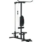 SPORTNOW Krachtstation voor thuis, multifunctionele fitnessapparaat, zwart