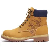 Ed Hardy Veterboots 'Dancing Dragon' navy / chocoladebruin / pueblo