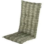 Hartman tuinstoelkussen Mats Green - 50% Polyester / 50% Katoen - Tuinkussens hoge rug dik - |