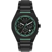 Armani Exchange Analoog horloge 'Sync' groen / zwart