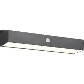 TRIO Design wandlamp Silves zwart solar