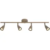 Lucide TIANA - Plafondspot - 4xGU10 - Taupe | Essential