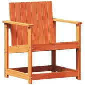 vidaXL Tuinstoel 62x56x77 cm massief grenenhout wasbruin