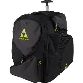 Fischer Trolleyrugzak Backpack Senior S25, zwart/geel