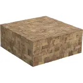 Beliani GAMBO - Salontafel - Hout - Teakhout