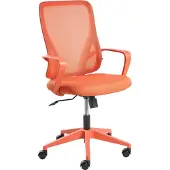 Beliani LUMA - Bureaustoel - Oranje - Mesh