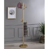 Idimex MILA kapstok met 8 haken, metalen frame in goud