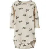 Lil´ Atelier Rompertje/body donkergroen / offwhite