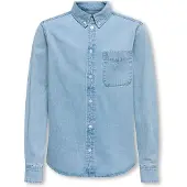 Only & Sons Junior Overhemd 'OSJOrson' blauw denim