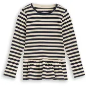 Tom Tailor Shirt crème / donkerblauw