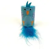 Happy pet tabby patch vogel ratel en roller blauw 18x7x7 cm