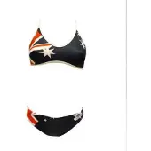 Turbo Australian Flag Bikini Blauw M Vrouw