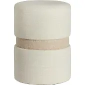 Light & Living Poef Novira - Beige - Ø35x46cm - Modern