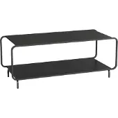 En.casa Salontafel Færder 115x50x45 cm zwart [en.c