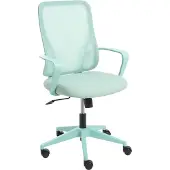 Beliani LUMA - Bureaustoel - Mintgroen - Mesh