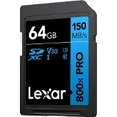 Lexar 64gb Sdxc 800x Pro Blue Series Uhs-i V30 150 Mbs