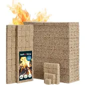 KOTARBAU 1200 Stuks Aanmaakblokjes voor Open Haard, Houtwol, 25x8x13 cm, Aanmaakwokkels, Aanmaakblokjes voor Houtkachel, BBQ Open Haard